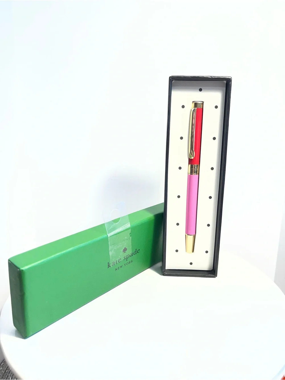 Kate Spade New York Pink & Red Ballpoint Pen with Box - NWT **